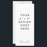 4x9" Program Mall Template<br><div class="desc">Ladda ner din personliga design (som en jpg-fil) med alternativet "bleed" valt. Välj sedan nedrullningsmenyn "Personalize this template" och ladda upp din design. Designad av Thisisnotme©</div>