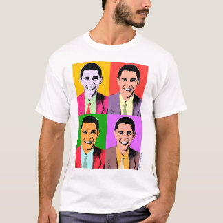 4x Barack Obama - popkonstT-tröja Tee Shirt