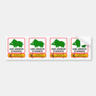 4x Petit STICKER VOITURE - UNE ARDEUR D'AVANCE Bildekal