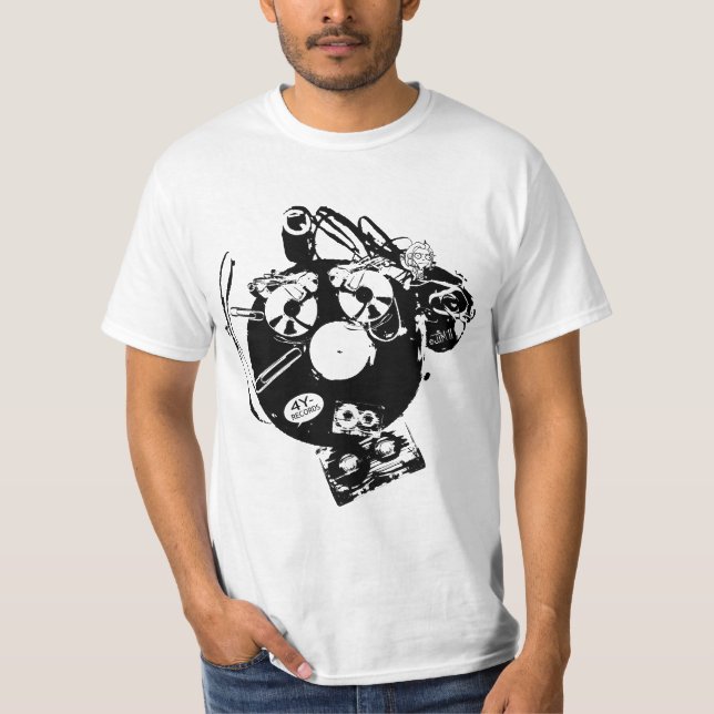 4y-Records "arg formaterar" T-tröja Tee Shirt (Framsida)