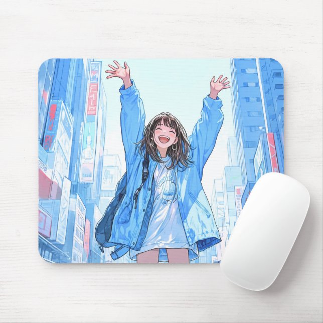 5万人記念マウスパッド Mouse pad｜寿司娘 GenerativeAI Musmatta (Med mus)
