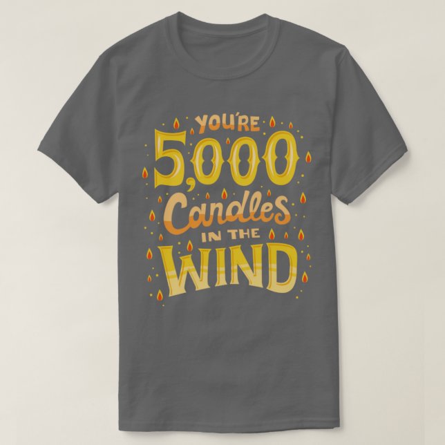 5000 ljus i vinden t shirt (Design framsida)