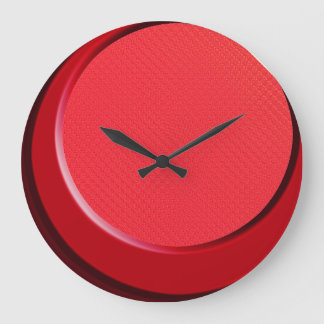 5000 Retro Modern Red Wall Clock Stor Klocka