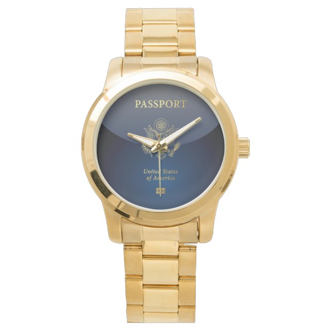 [500] Amerikanskt passskydd Armbandsur (Framsida)