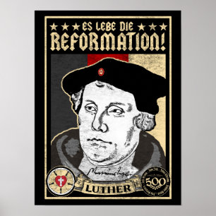 500-årsdagen Reformation Luther Poster-tyska Poster