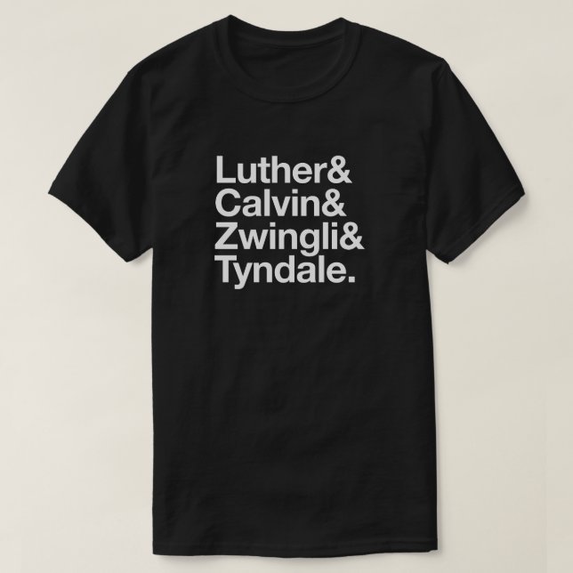 500. ÅrsdagReformationLuther Calvin skjorta T-shirt (Design framsida)