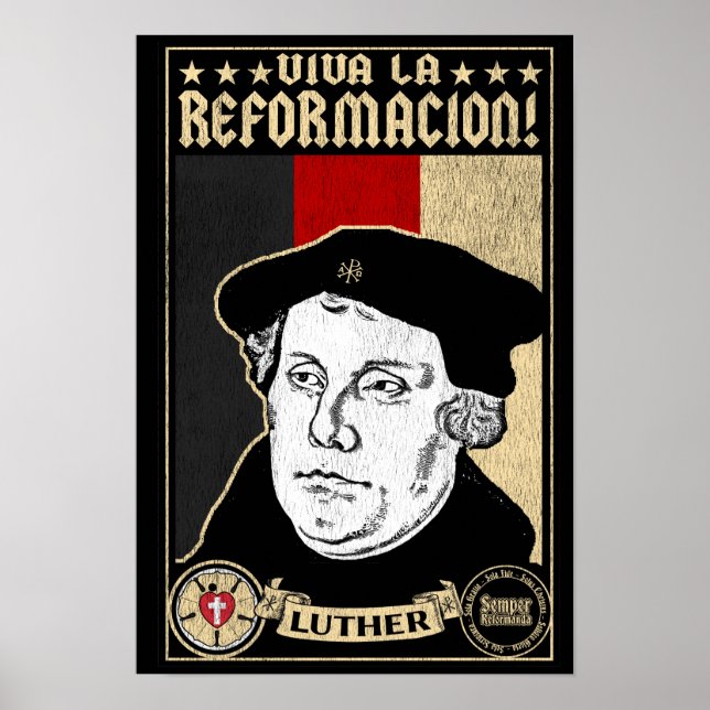 500-årsjubileum Reformation Luther Poster (Framsidan)