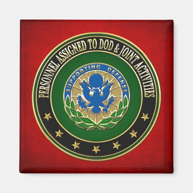 [500] DOD & Joint Activities DUI Speciell Edition Magnet (Framsidan)
