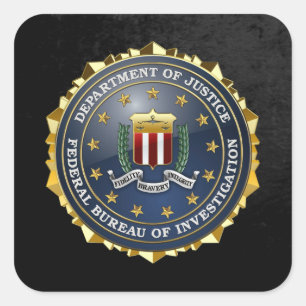 [500] FBI Speciell Edition Fyrkantigt Klistermärke