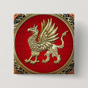 [500] Helig Guld Griffin Knapp