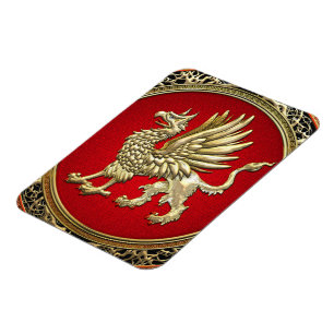 [500] Helig Guld Griffin Magnet