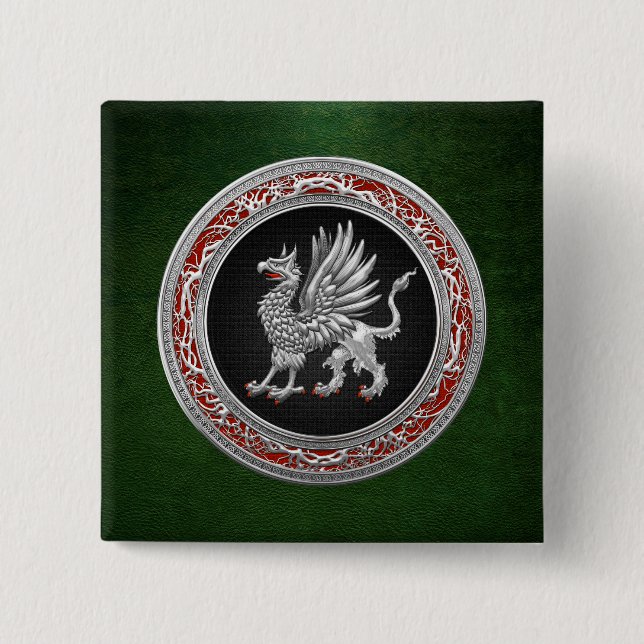 [500] Helig Silver Griffin Knapp (Framsida)