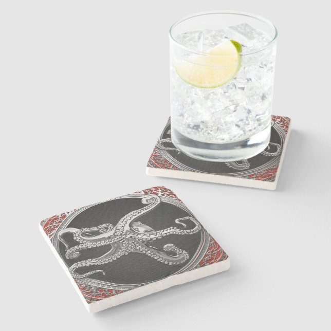 [500] Helig Silver Octopus i defensiv post Stenunderlägg (Sidan)