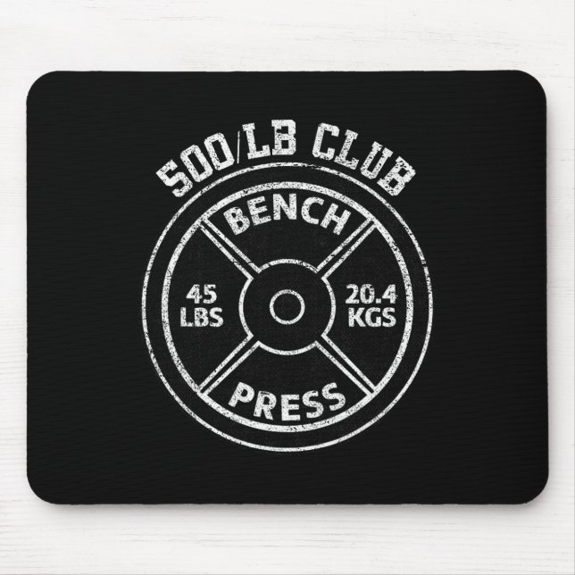500 Lbs Pound Bench Press Club Gym Weightlifting P Musmatta (Framsidan)