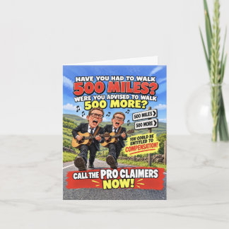 500 Miles för Långt, Roligt Proclaimers-kort Kort