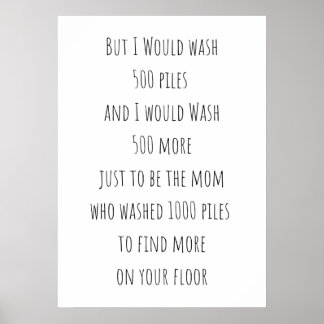 500 pilar av tvätt poster