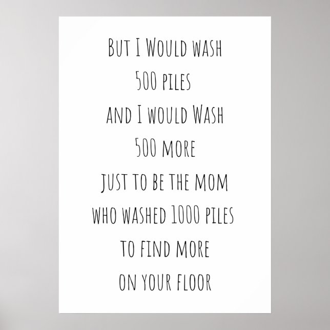 500 pilar av tvätt poster (Framsidan)