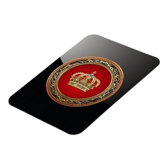 [500] Prince-Princess Kung-Queen Krona [Belg.Guld] Magnet (Vänstra Sidan)