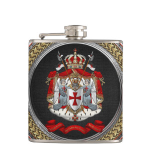 [500] RiddareTemplar vapensköld Fickplunta