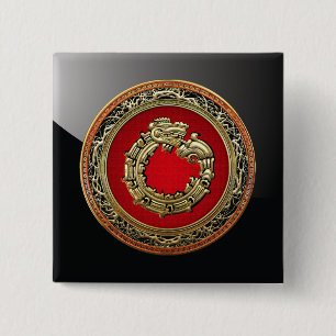 [500] Serpent Gud Quetzalcoatl [Guld] Knapp