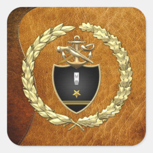 [500] SWCC: LTJG Speciell Edition Fyrkantigt Klistermärke