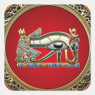 [500] Treasure Trove: Öga of Horus Fyrkantigt Klistermärke