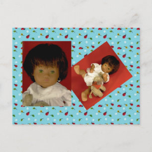 501-4 Sasha Flicka Nightdress Postkarte Vykort