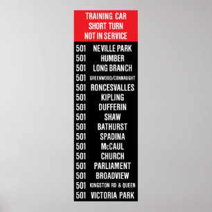501 DROTTNING Rollsign (CLRV/ALRV) Poster