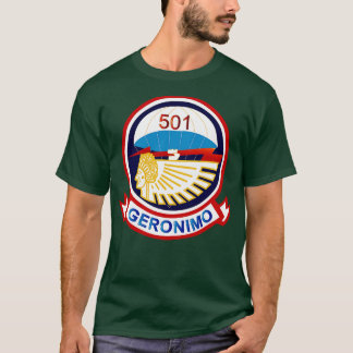 501 Fallskärm-infanteriregim med text T Shirt