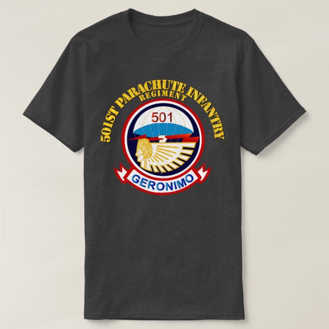 501 Fallskärm Infantry Regiment PP T Shirt (Design framsida)