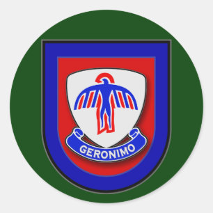 501. Infanterit Regiment (luftburet) exponerar Runt Klistermärke