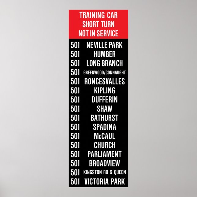 501 QUEEN RollSign (CLRV/ALRV) Poster (Framsidan)