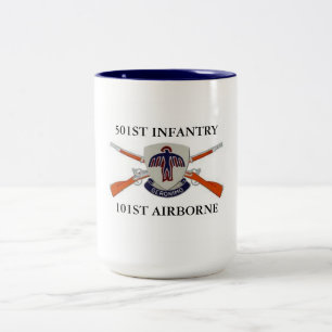 501ST 101ST LUFTBURNA MUGG för INFANTERI