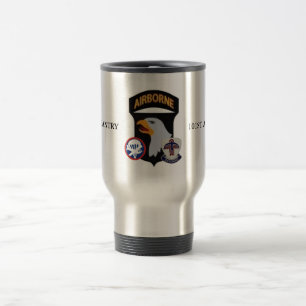 501ST 101ST LUFTBURNA TRAVEL MUG för INFANTERI Resemugg