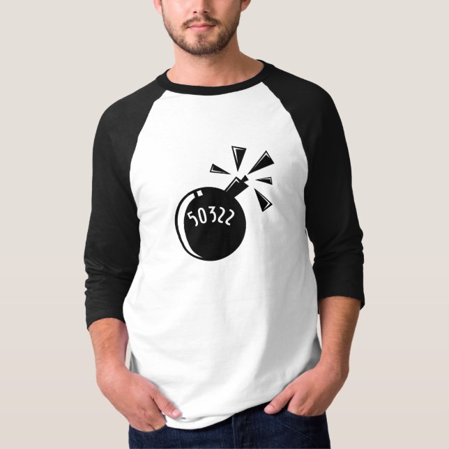 50322" bombardera Dot.Com ", T Shirt (Framsida)