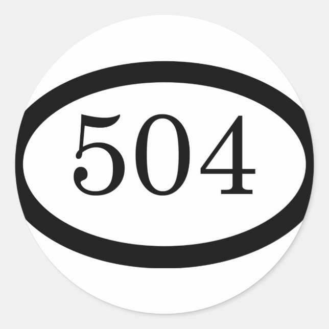 504:e Fallskärm-infanteriet Runt Klistermärke (Framsida)
