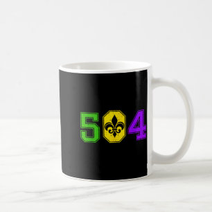 504 Mardi Gras New Orleans Louisiana Karneval Män Kaffemugg