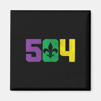 504 Områdeskod Pridet Nola New Orleans Louisiana M Magnet