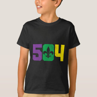 504 Områdeskod Pridet Nola New Orleans Louisiana M T Shirt