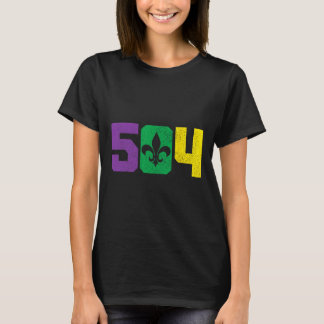 504 Områdeskod Pridet Nola New Orleans Louisiana M T Shirt