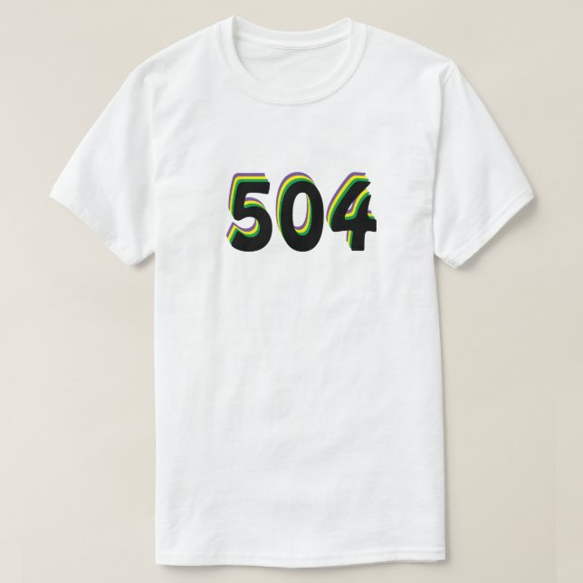 504 Områdeskod T Shirt (Design framsida)