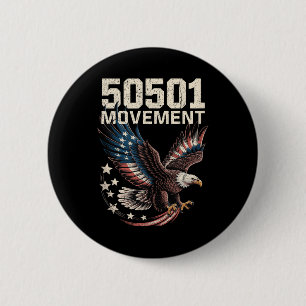 50501 amerikansk Flagga vid flygresa med stjärnor Knapp