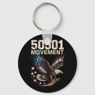 50501 amerikansk Flagga vid flygresa med stjärnor Nyckelring