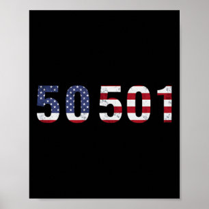 50501 Protest T Resist Trump 50 Protests 50 stater Poster