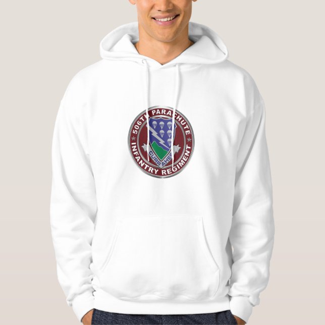 506:e Fallskärm-infanteriregimen Hoodie (Framsida)