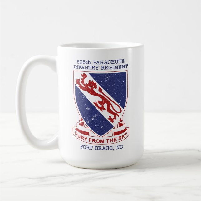 508th PARACHUTE INFANTRY REGIMENT Kaffemugg (Vänster)