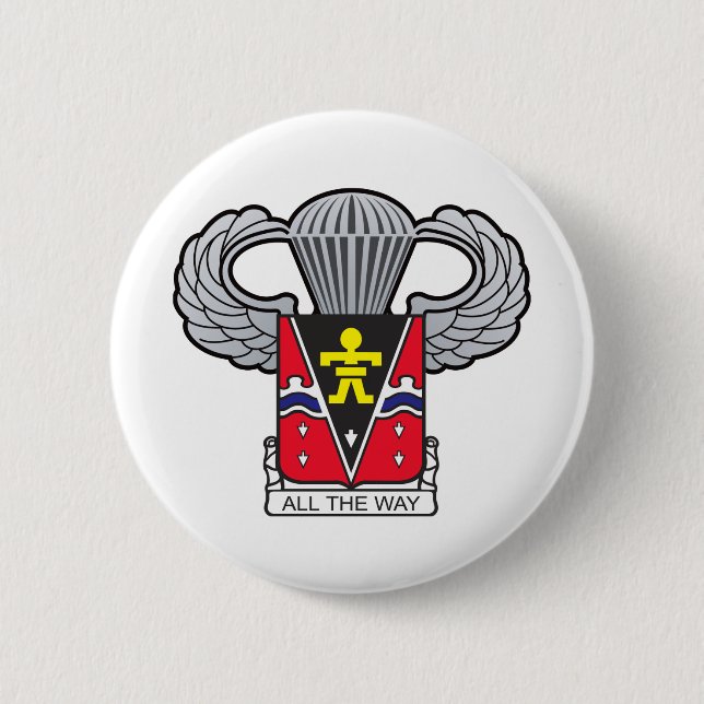 509. Luftburet med luftburen vingar 2 Knapp (Framsida)