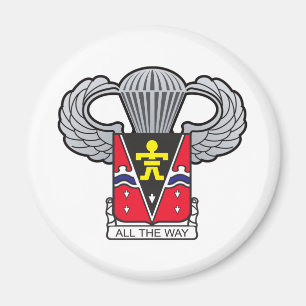 509th Airborne Vapensköld med Airborne Vinge Magnet