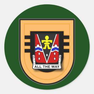 509th Infantry Regiment - 3d-bataljon Flash Runt Klistermärke