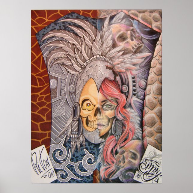 50/50 TATTOO ART repro 4 Poster (Framsidan)